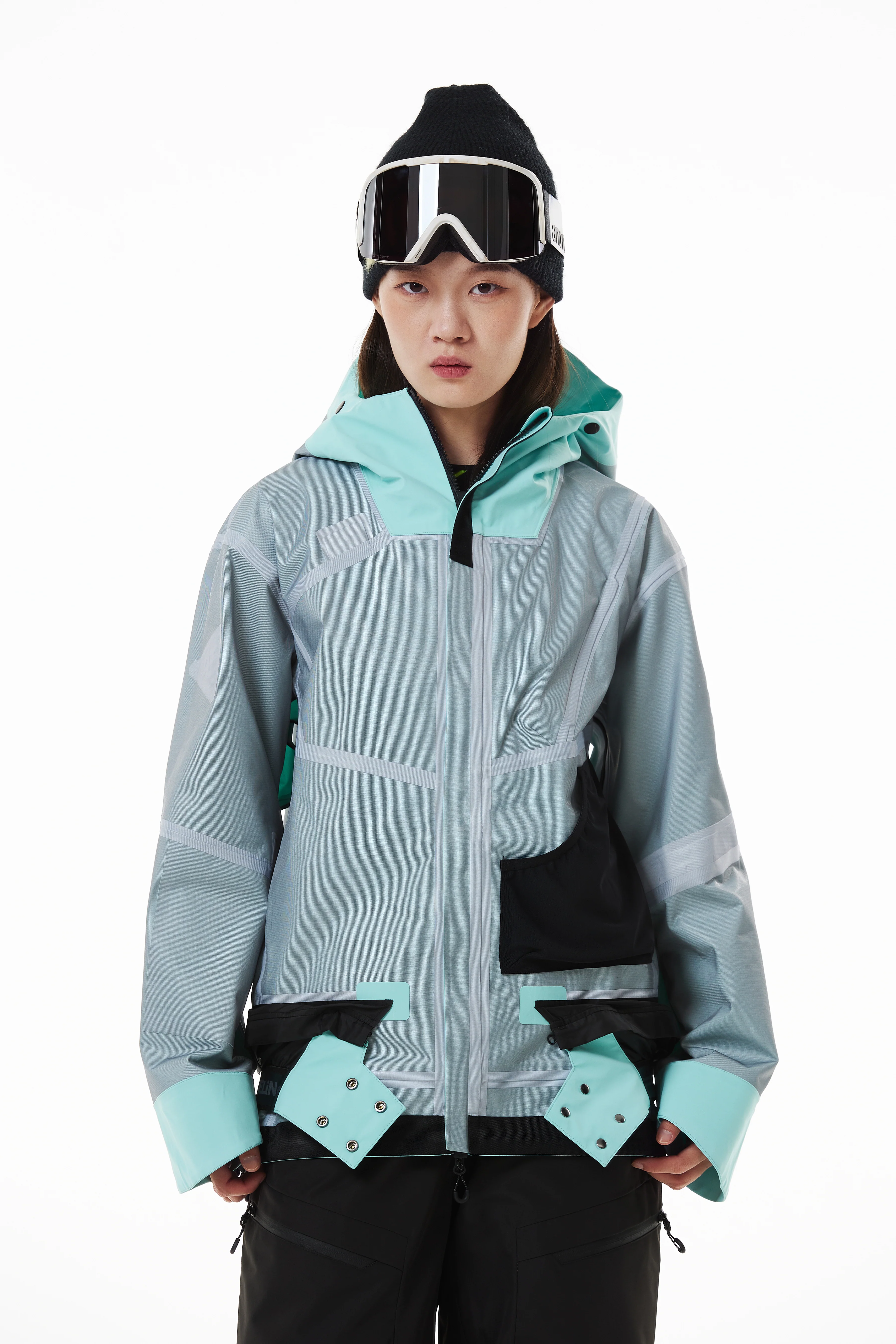 Alpha Unisex 3L Shell Snowboard Jacket - Image 4
