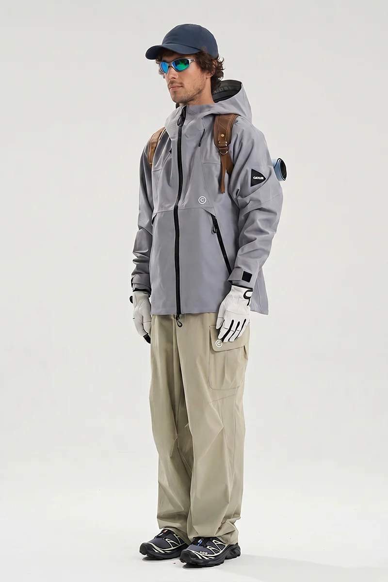 Climb Unisex 3L Shell Windbreaker Jacket - Image 4